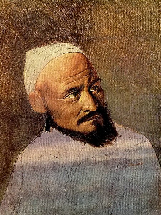 The head of the Kirghiz. Sketch. 1870 Irkutsk, Vasily Perov