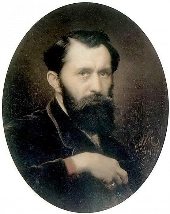 Self-portrait. H. 1870, m. 59, 7h46 GTG, Vasily Perov