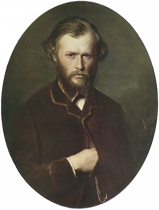Portrait of NP Lanin. H. 1869, m. 83, 5h68, 8, Riga, Vasily Perov