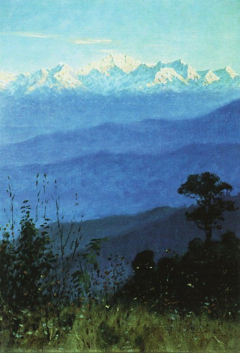 Himalayas in the evening. 1875, Vasily Vereshchagin