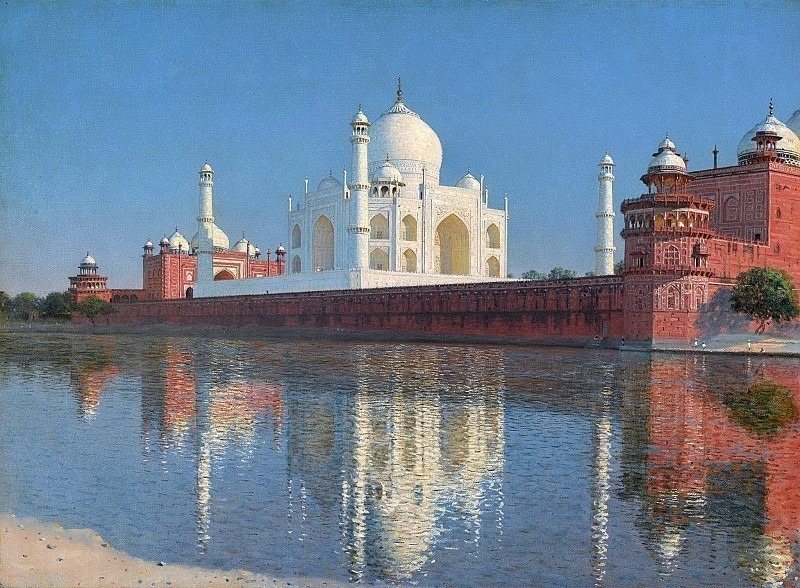Taj Mahal Mausoleum in Agra, Vasily Vereshchagin