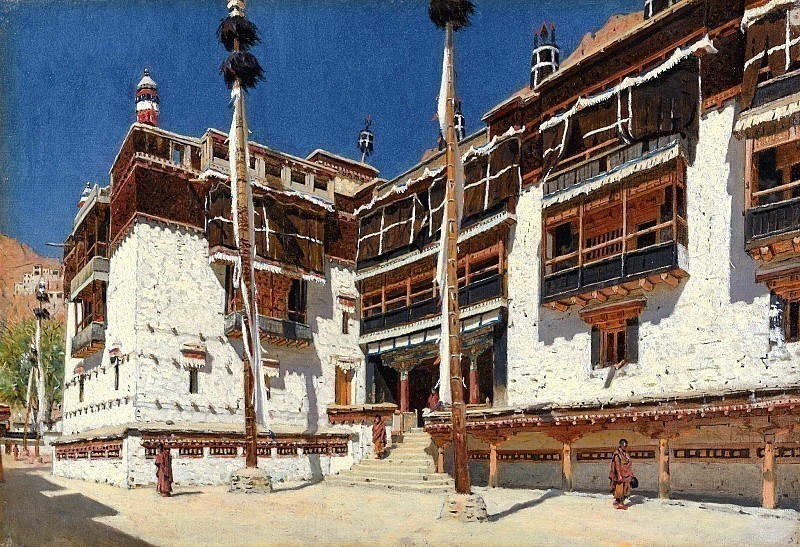 Hemis Monastery in Ladakh, Vasily Vereshchagin