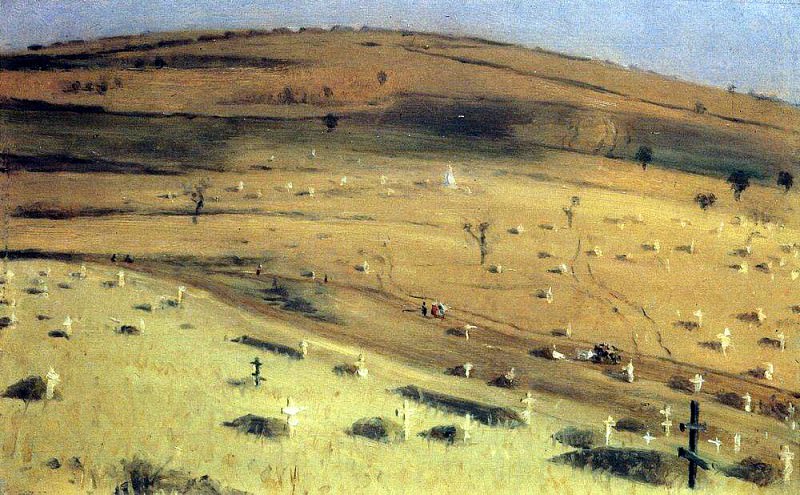 Place Battle July 18, 1877 before Krishinskim fort Plevna. 1877-1880, Vasily Vereshchagin