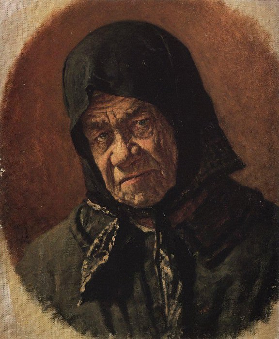 Старуха-нищенка девяносто шести лет. Около 1891, Василий Васильевич Верещагин