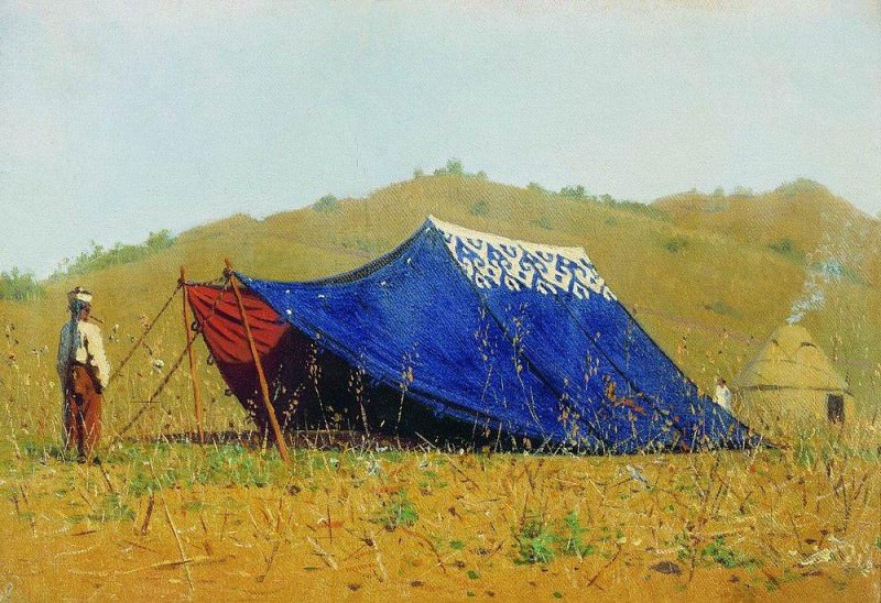 Chinese tent. 1869-1870, Vasily Vereshchagin