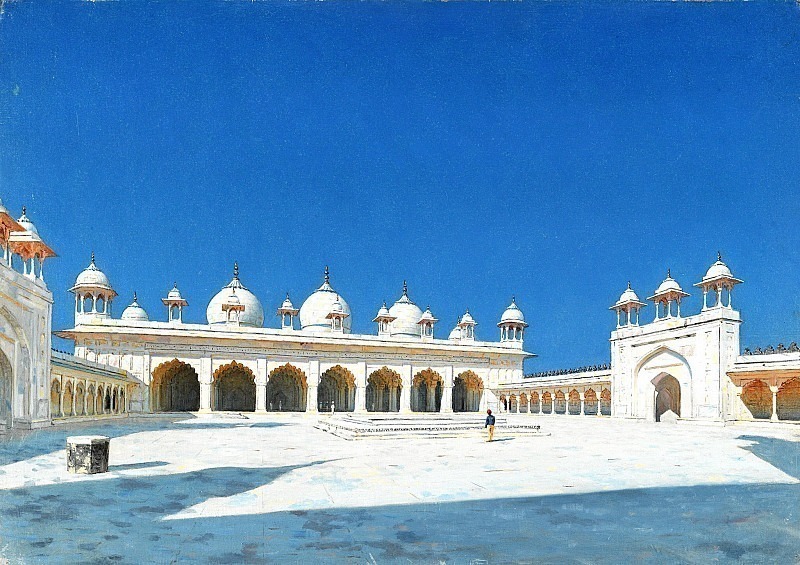 Moti Masjid in Agra, Vasily Vereshchagin