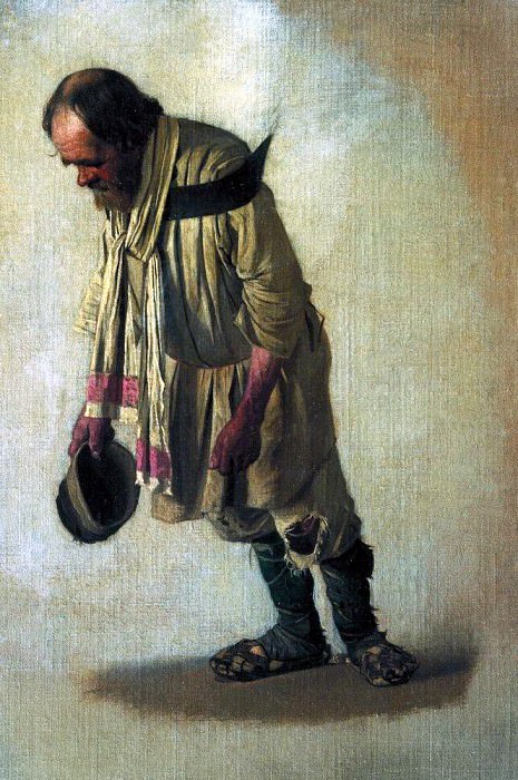 Бурлак с шапкою в руке. 1866, Василий Васильевич Верещагин