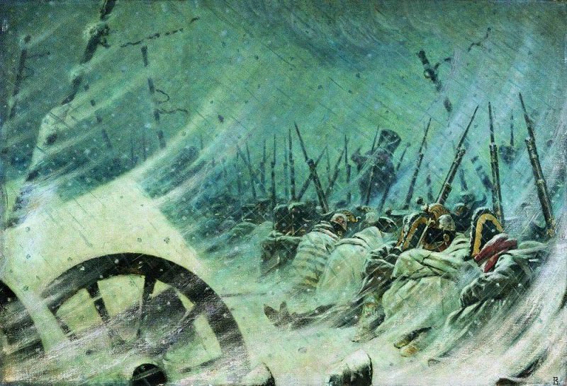 Ночной привал великой армии. 1896-1897, Василий Васильевич Верещагин