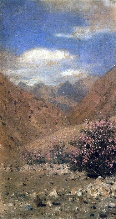 Roses in Ladakh. 1874-1876, Vasily Vereshchagin