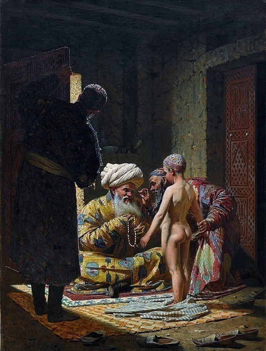 Selling a slave child, Vasily Vereshchagin