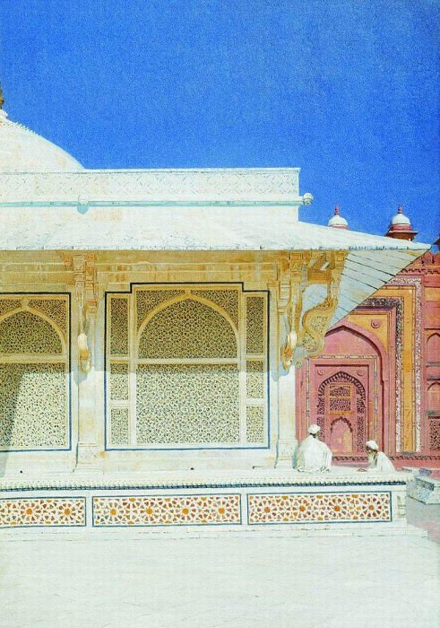 Tomb of Sheikh Salim Chishti in Fatehpur Sikri. 1874-1876, Vasily Vereshchagin