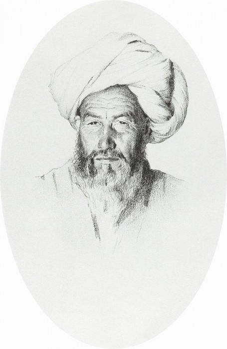Uzbek, Sergeant village Hodzhagent. 1868, Vasily Vereshchagin