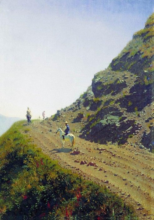 Nomadic road in the mountains of Tau. 1869-1870, Vasily Vereshchagin