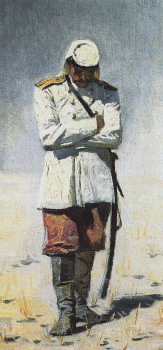 Туркестанский офицер, когда похода не будет. 1873, Василий Васильевич Верещагин