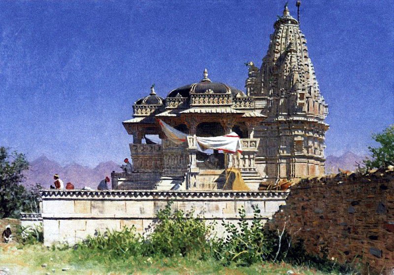 Brahmin temple in Adelnure. 1874-1876, Vasily Vereshchagin