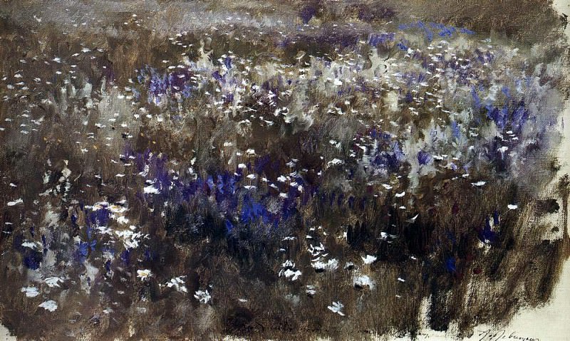 flowering meadow. 1890, Isaac Ilyich Levitan