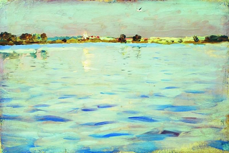 Latest rays. Lake. 1898-1899, Isaac Ilyich Levitan