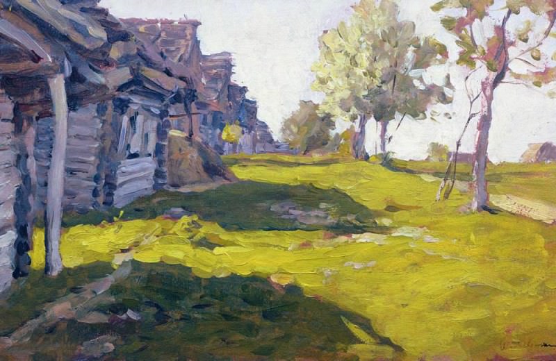 Sunny day. Village. 1898, Isaac Ilyich Levitan