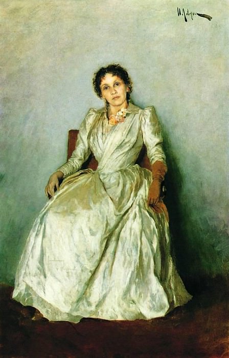 Portrait of Sofia Petrovna Kuvshynnykova. 1888, Isaac Ilyich Levitan