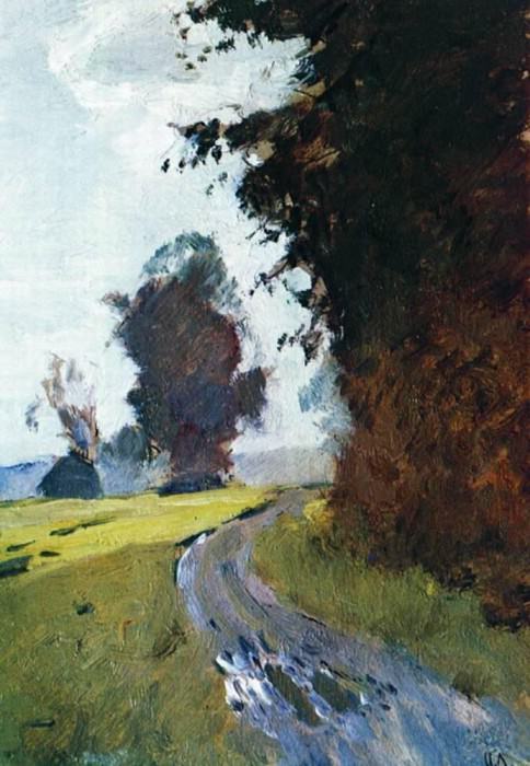Evening. Road. 1881-1882, Isaac Ilyich Levitan