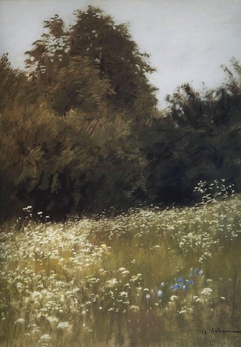 meadow in the woods. 1898, Isaac Ilyich Levitan