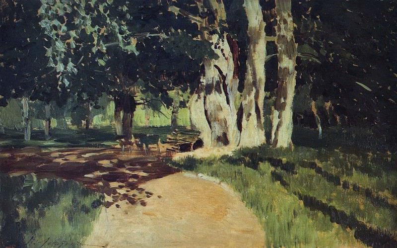 In the Park 2. 1895, Isaac Ilyich Levitan