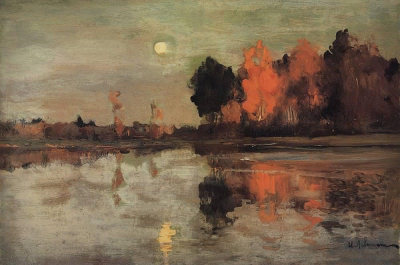Twilight. Luna 1. 1899, Isaac Ilyich Levitan