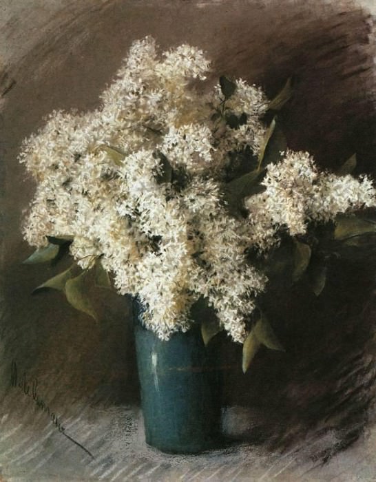White Lilac. 1895, Isaac Ilyich Levitan