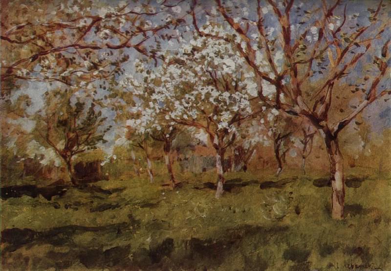 Цветущие яблони2. 1896, Исаак Ильич Левитан
