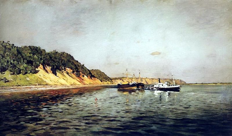 Volga. Quiet day. 1895, Isaac Ilyich Levitan