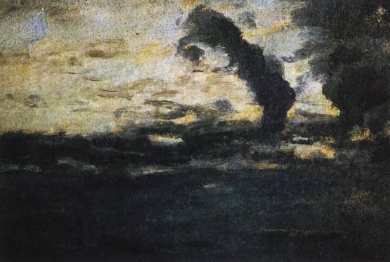 cloudy sky. Twilight. 1893, Isaac Ilyich Levitan