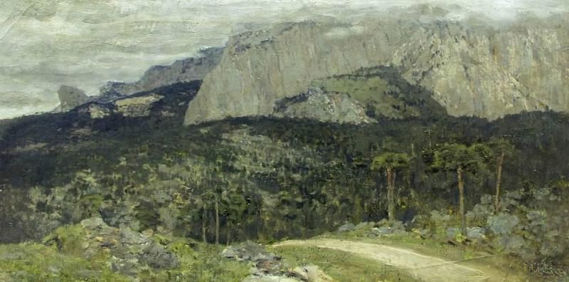 Grey day. Mt. Crimea. 1886, Isaac Ilyich Levitan