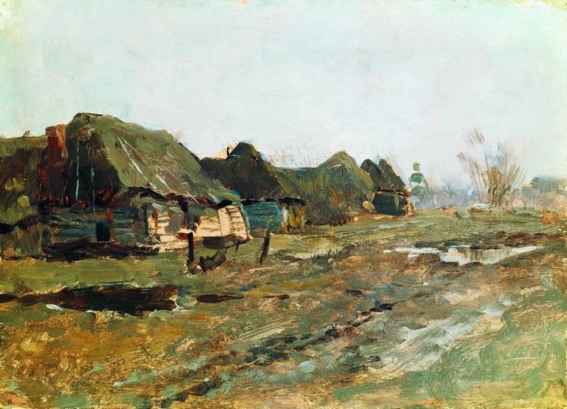Stay in the village. 1890, Isaac Ilyich Levitan