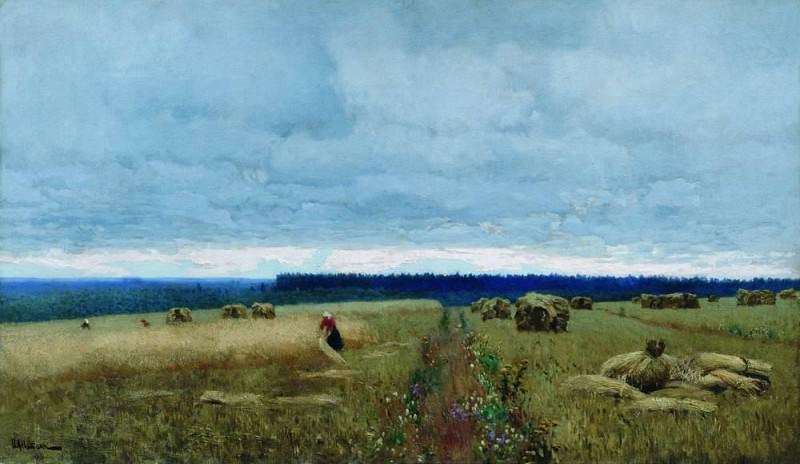 Gloomy day. Stubble. 1890, Isaac Ilyich Levitan