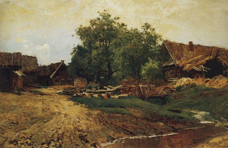 Savvinskaya settlement near Zvenigorod . 1884, Isaac Ilyich Levitan