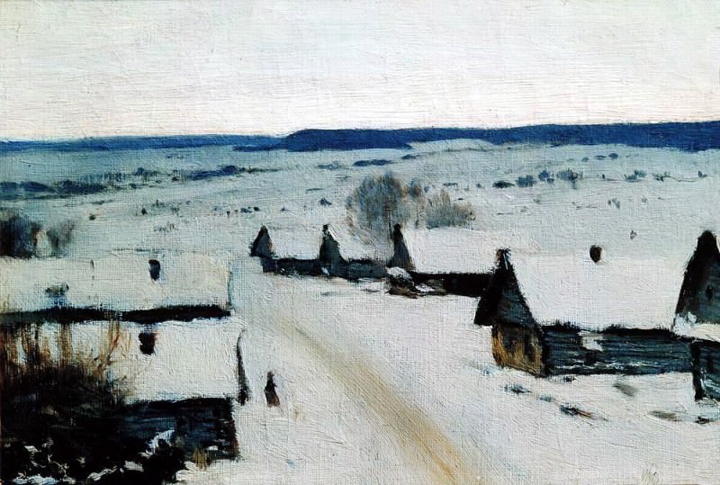 Деревня. Зима. 1877-1878, Исаак Ильич Левитан