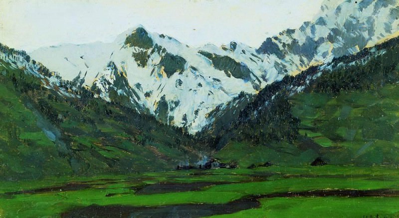 In the Alps in the spring. 1897, Isaac Ilyich Levitan