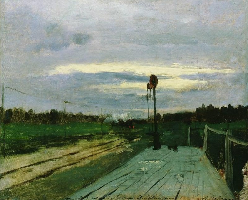Station. 1880, Isaac Ilyich Levitan