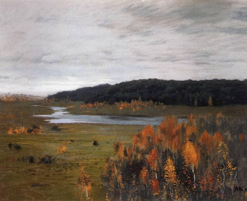 Осень. Долина реки. 1896, Исаак Ильич Левитан