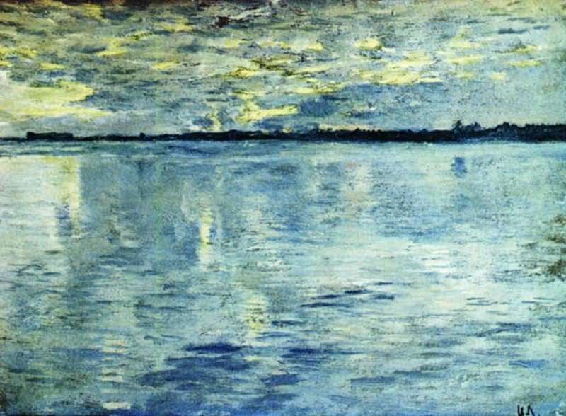 Озеро. Вечер. 1898-1899, Исаак Ильич Левитан