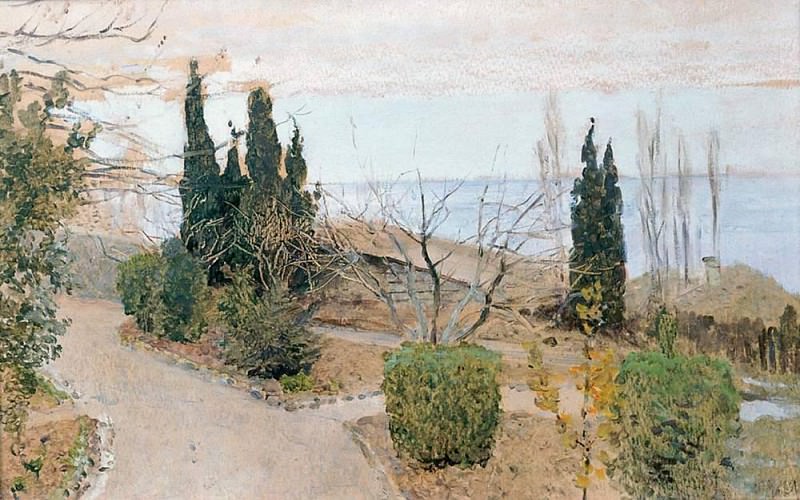 Sadiq in Yalta. Cypress. 1886, Isaac Ilyich Levitan