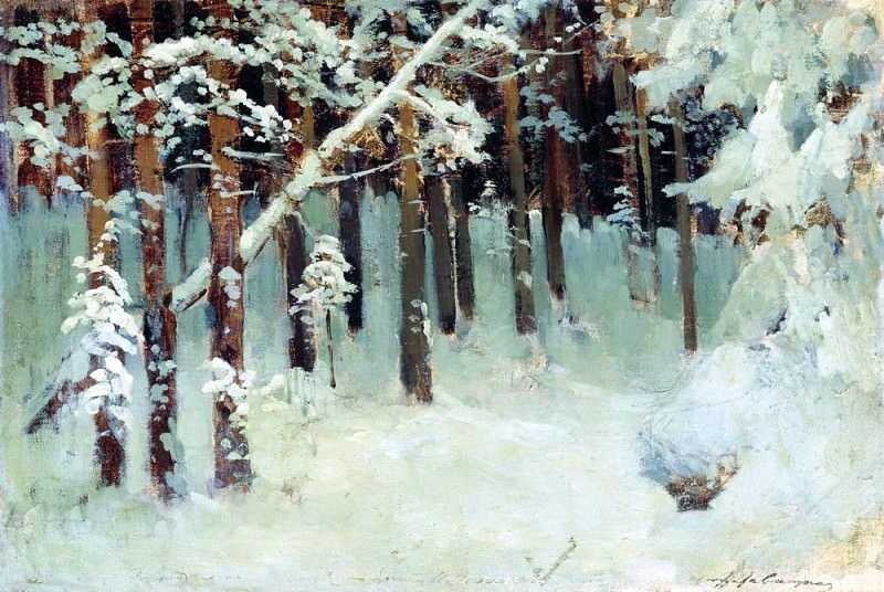 Forest in winter. 1880, Isaac Ilyich Levitan