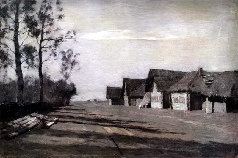 Лунная ночь. Деревня. 1897, Исаак Ильич Левитан