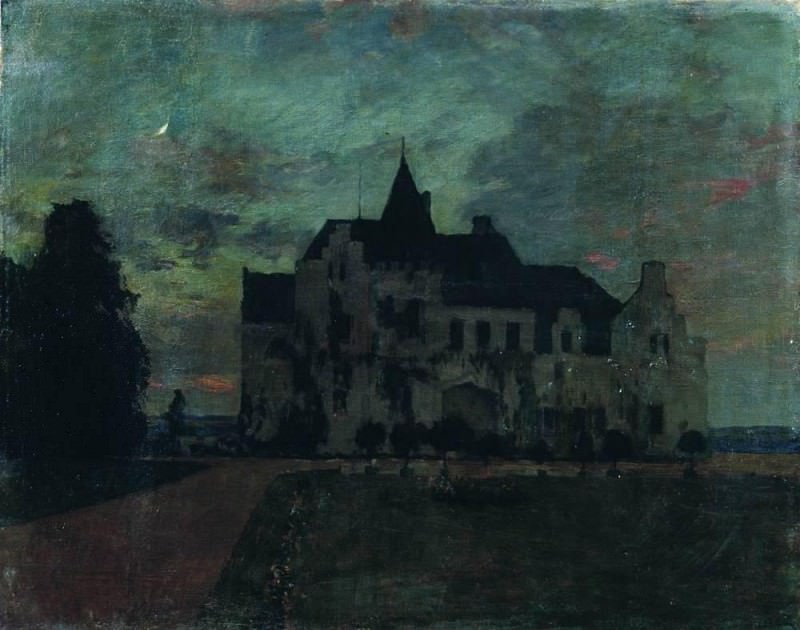 Twilight. Castle. 1898, Isaac Ilyich Levitan