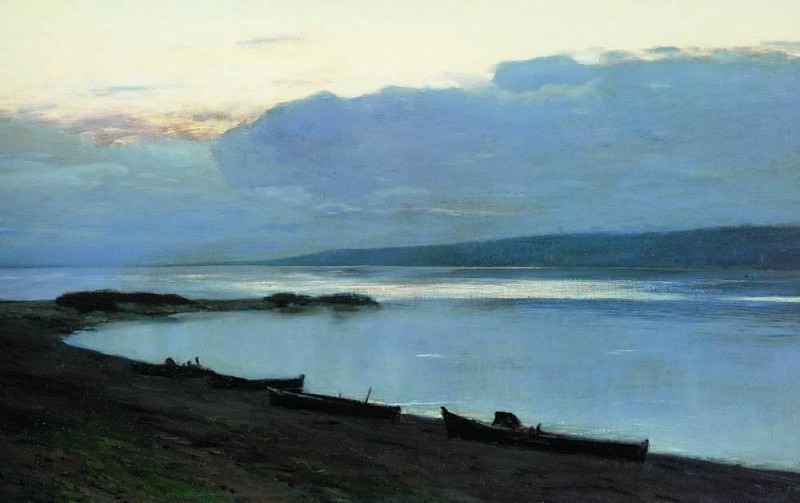 evening on the Volga 2. 1888, Isaac Ilyich Levitan
