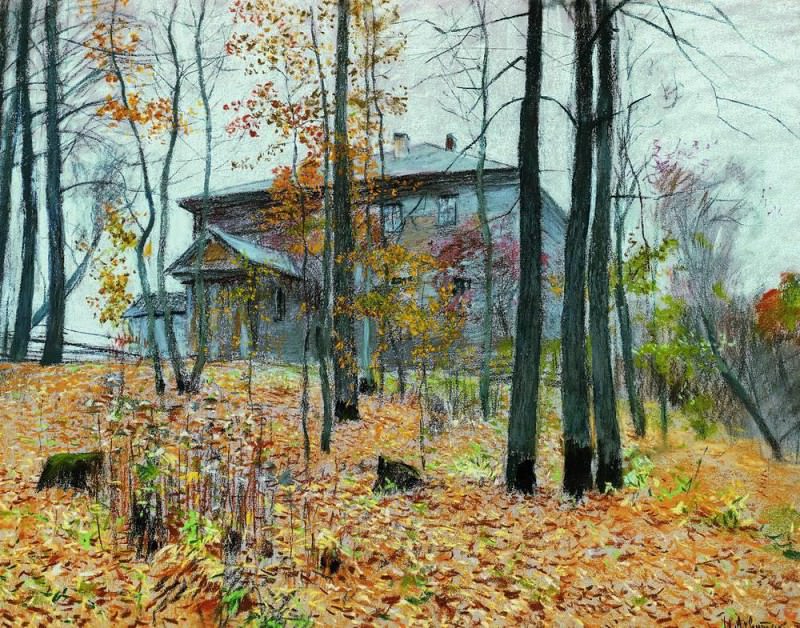 Autumn. Farmstead. 1894, Isaac Ilyich Levitan