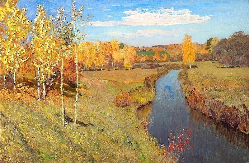Golden autumn, Isaac Ilyich Levitan