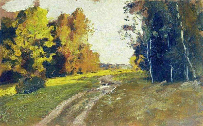 Вечер. Дорога в лесу. 1894, Исаак Ильич Левитан