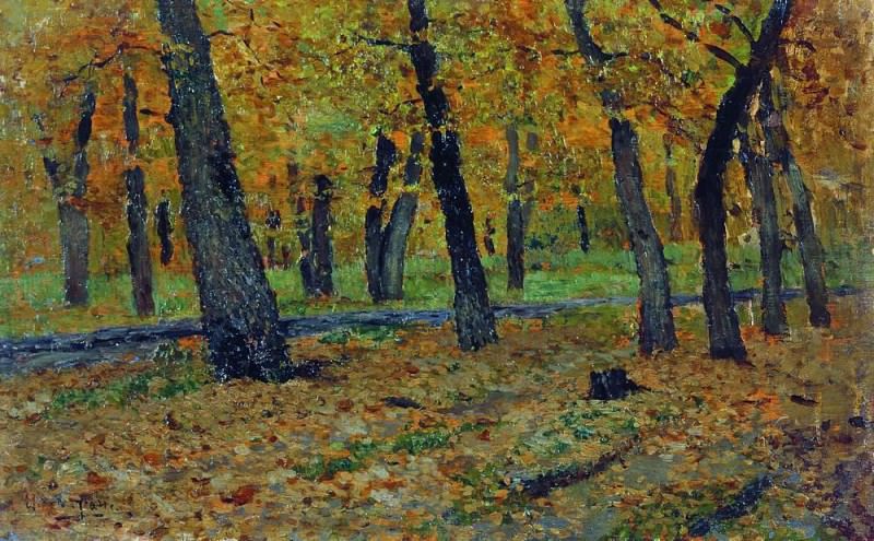 oak grove. Autumn. 1880, Isaac Ilyich Levitan