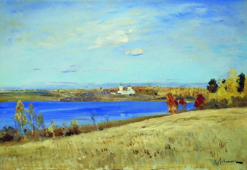 Осень. Река. 1898-1899, Исаак Ильич Левитан